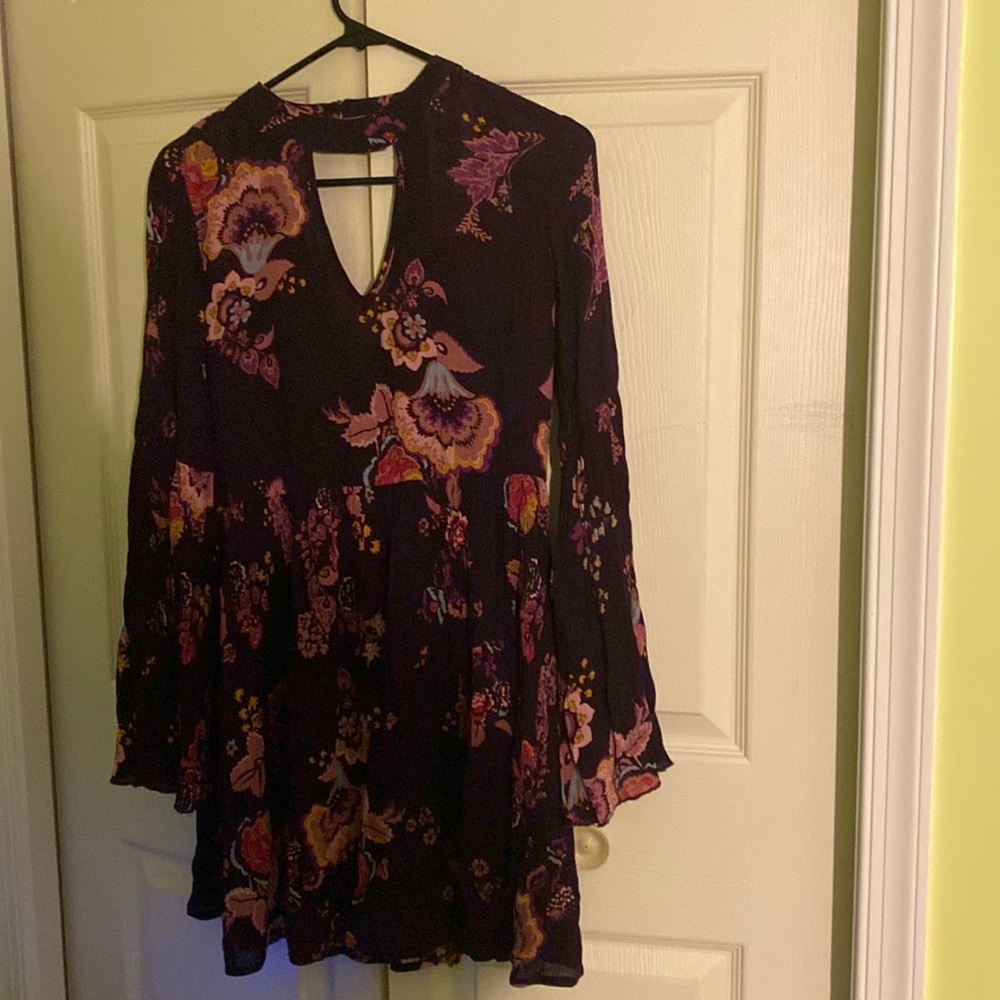 Long sleeve flower dress